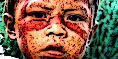 Aztec Child's Face