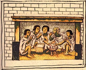 Aztec Culture Aztec Men Share a Meal