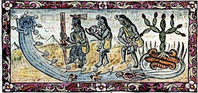 Picture of the Aztec Flooding Ritual