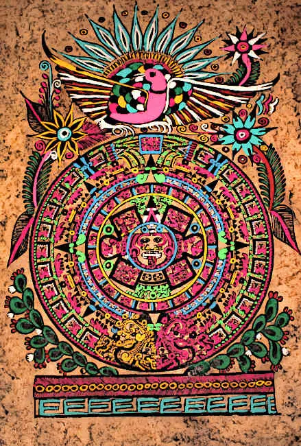 The Aztecs used Flowers in many designs and Artworks