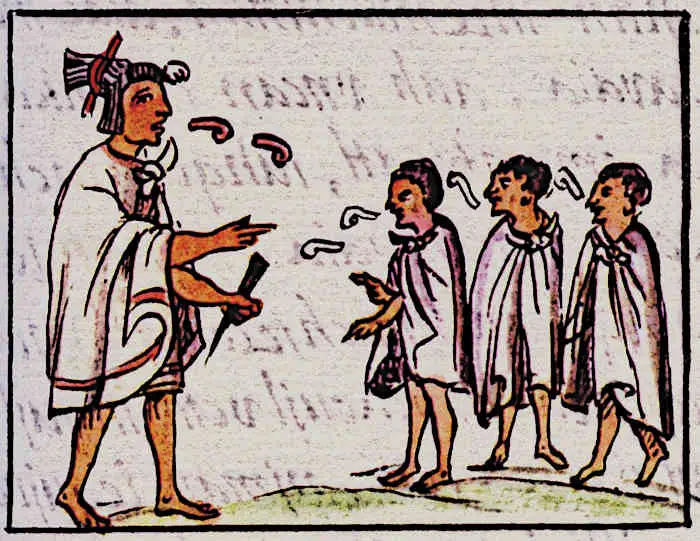 Aztec education for children
