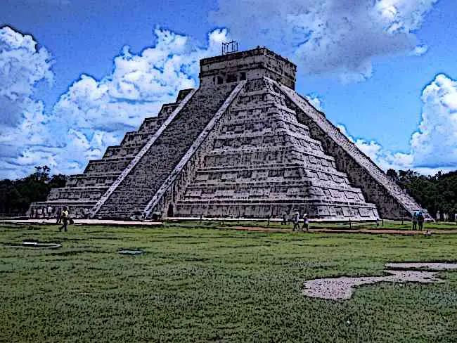 Famous Stepped Pyramid at Chichen Itza