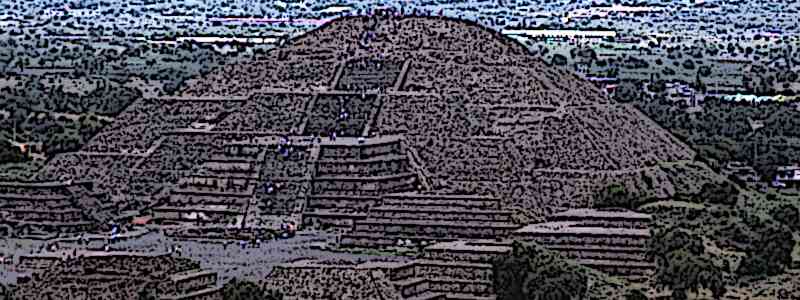 Aztec Ruins Pyramid of the moon Teotihuacan