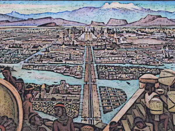 The city of Tenochtitlan was the largest urban centre in the pre-Hispanic Mesoamerica.